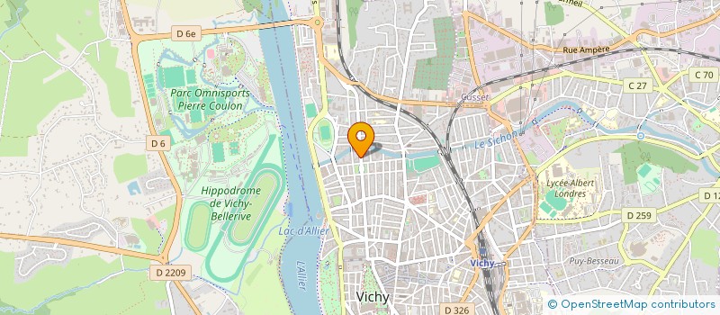 localisation de l'entreprise BET PAILLER SA à VICHY