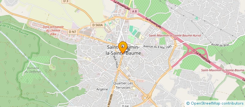 localisation de l'entreprise BET PERFORMANCE à SAINT-MAXIMIN-LA-SAINTE-BAUME