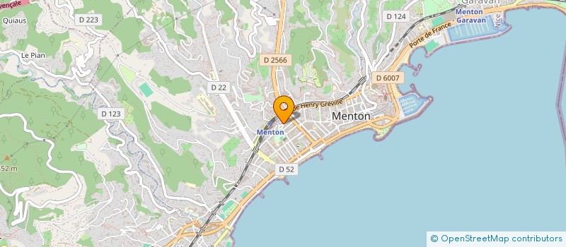localisation de l'entreprise BET PETILLOT à MENTON