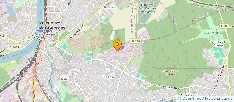 localisation de l'entreprise BET-RP  CROSNE