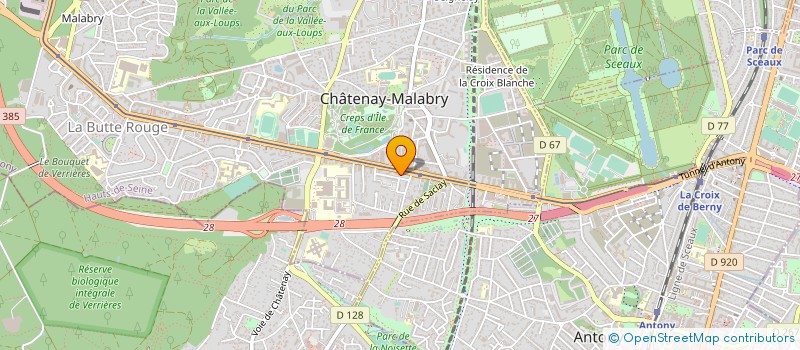 localisation de l'entreprise BET-STRUCTURO à CHATENAY-MALABRY