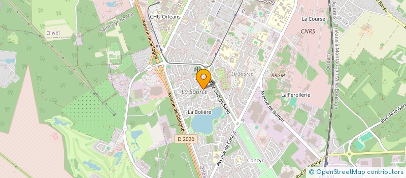 localisation de l'entreprise BET THERMIQUE à ORLEANS