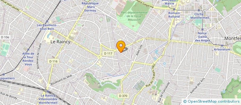 localisation de l'entreprise BET TOMA à CLICHY-SOUS-BOIS