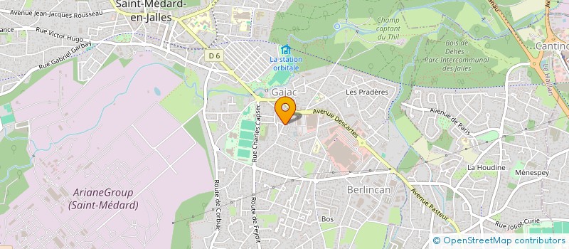localisation de l'entreprise BETA-33  SAINT-MEDARD-EN-JALLES
