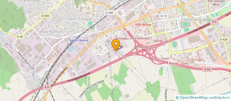 localisation de l'entreprise BETA à NIMES
