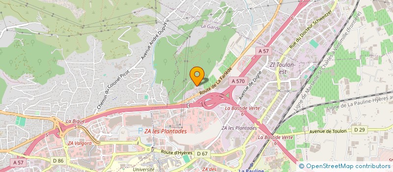 localisation de l'entreprise BETA à LA GARDE