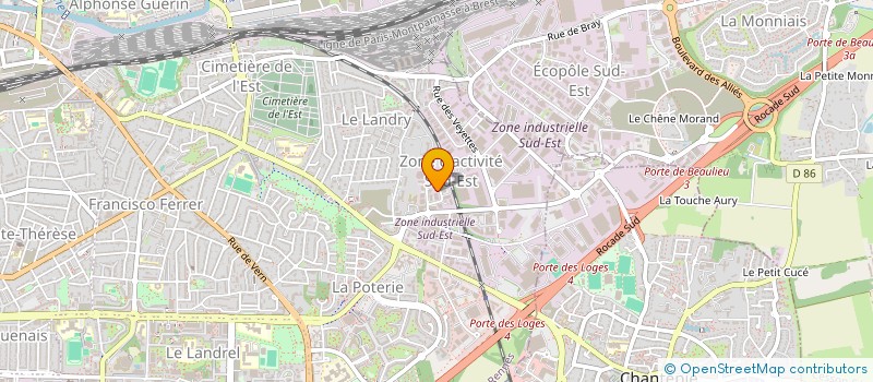 localisation de l'entreprise BETA  RENNES