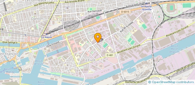 localisation de l'entreprise BETA  LE HAVRE