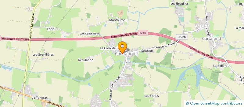 localisation de l'entreprise BETA  CONFRANCON