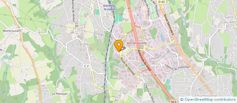 localisation de l'entreprise BETA  DARDILLY