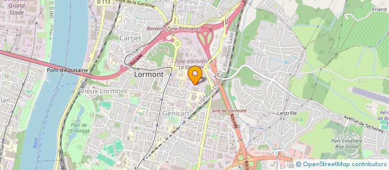 localisation de l'entreprise BETA à LORMONT