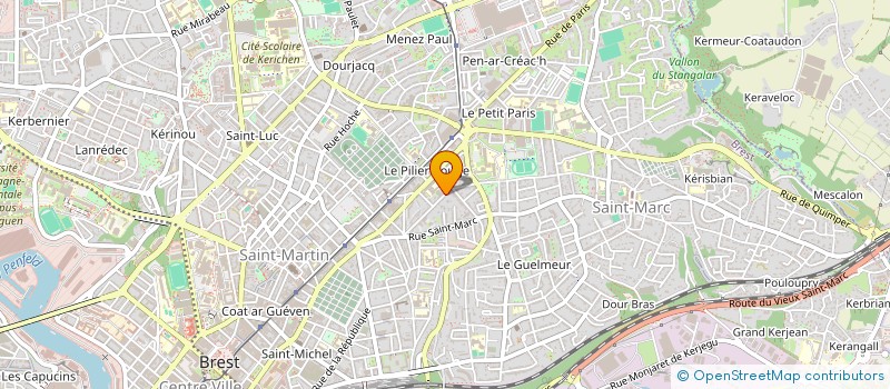 localisation de l'entreprise BETA  BREST