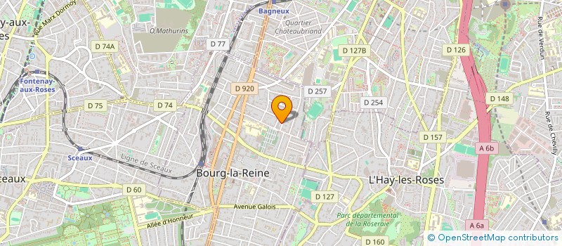 localisation de l'entreprise BETA BASKETBALL à BOURG-LA-REINE