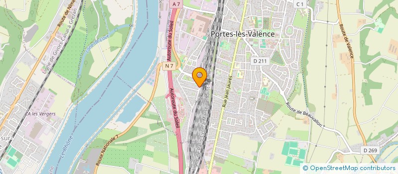 localisation de l'entreprise BETA BAT  PORTES-LES-VALENCE