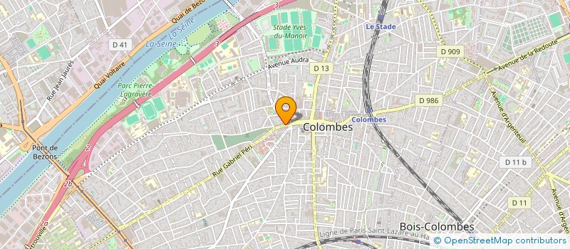 localisation de l'entreprise BETA BUREAU D'ETUDES TECHNIQUES AUXILIAIRES à COLOMBES