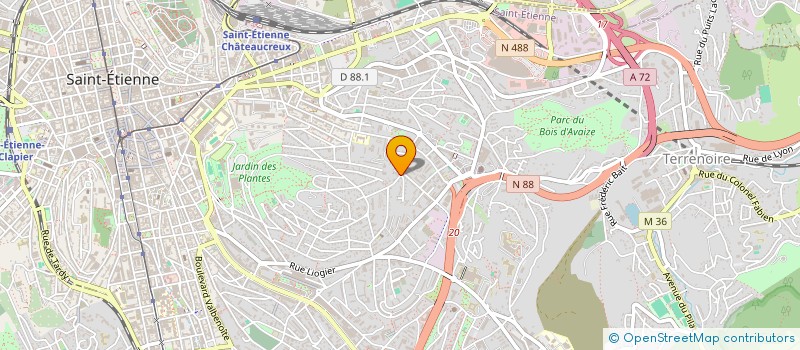 localisation de l'entreprise BETA CONCEPT 3D à SAINT-ETIENNE