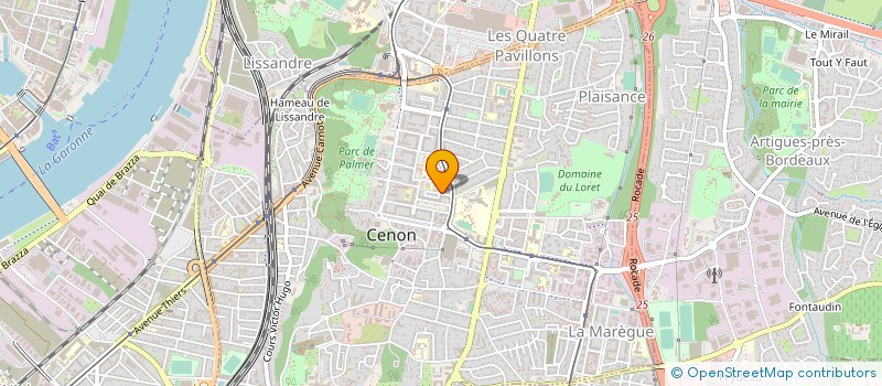 localisation de l'entreprise BETA CONSTRUCTION à CENON