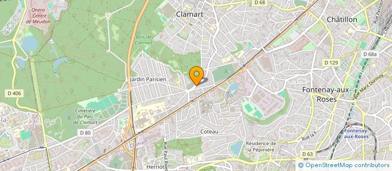 localisation de l'entreprise BETA D'ORION  CLAMART