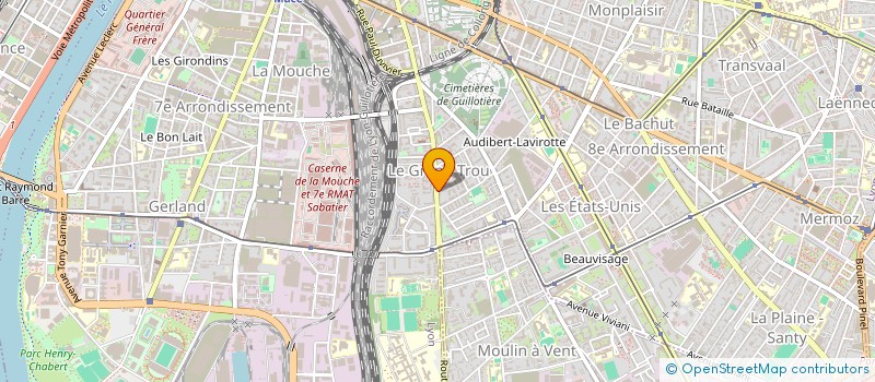 localisation de l'entreprise BETA ELECTRONIQUE à LYON