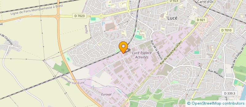 localisation de l'entreprise BETA MACHINE à LUCE