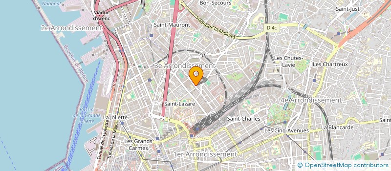 localisation de l'entreprise BETA PEINTURE à MARSEILLE