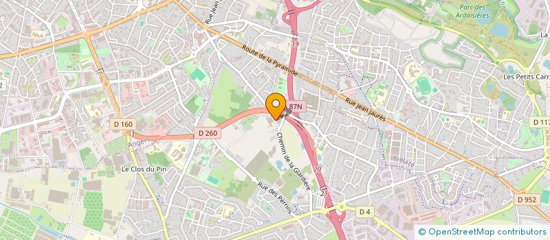 localisation de l'entreprise BETA PEINTURE  LES PONTS-DE-CE