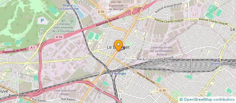 localisation de l'entreprise BETA PRO à LE BOURGET