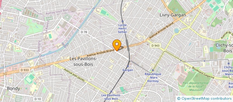 localisation de l'entreprise BETA SERVICES  LES PAVILLONS-SOUS-BOIS