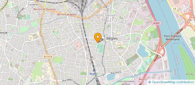 localisation de l'entreprise BETAFLUIDES à BEGLES