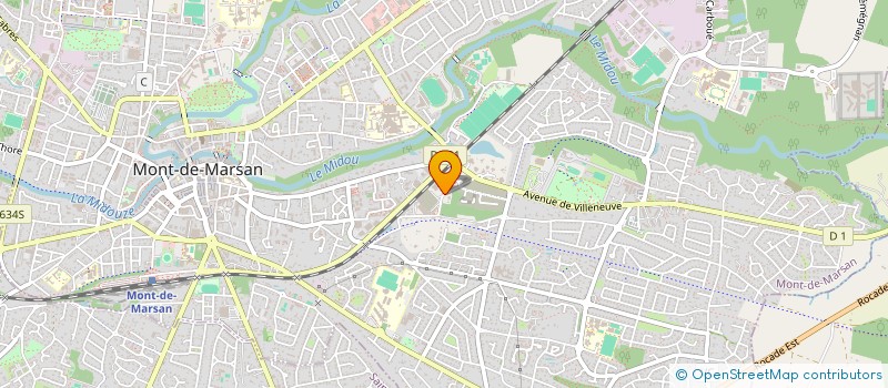 localisation de l'entreprise BETAIL VIANDES MONTOIS  MONT-DE-MARSAN