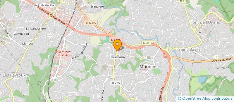 localisation de l'entreprise BETAM  MOUGINS