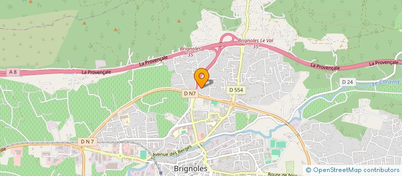 localisation de l'entreprise BETAP à BRIGNOLES
