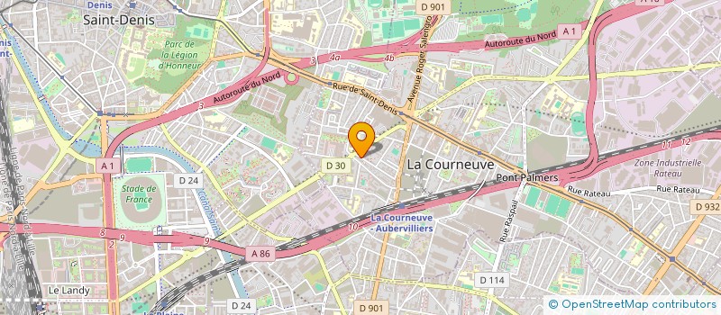 localisation de l'entreprise BETAPHONE à LA COURNEUVE