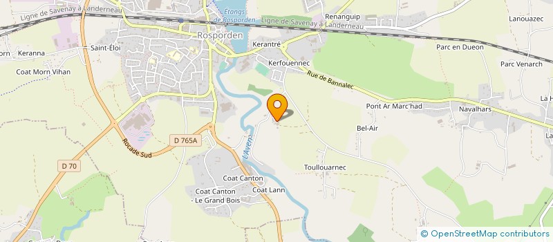 localisation de l'entreprise BETAVEN  ROSPORDEN