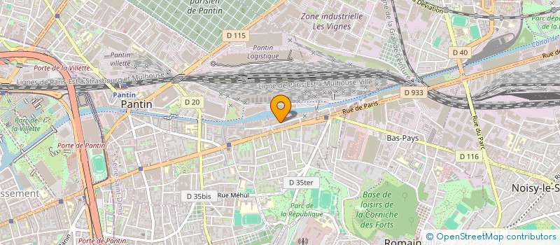 localisation de l'entreprise BETC LUXE PARIS à PANTIN