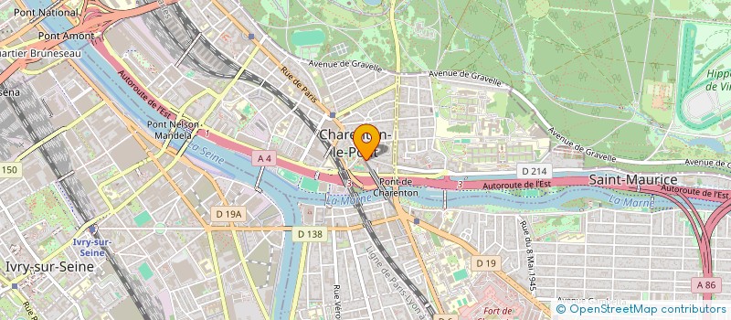 localisation de l'entreprise BETCOM à CHARENTON-LE-PONT