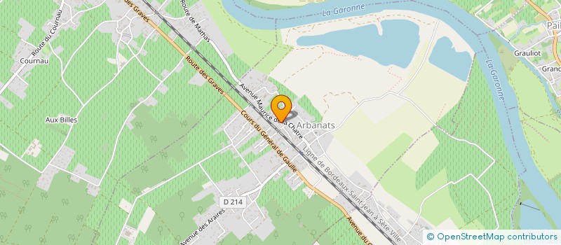 localisation de l'entreprise BETEB 33  LEDAT