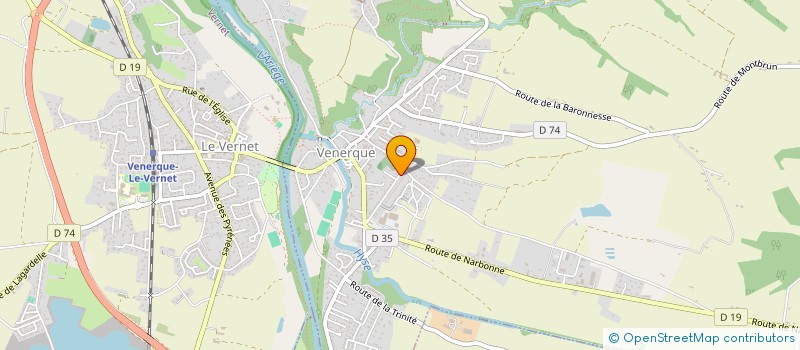 localisation de l'entreprise BETEC OCCITANIE à VENERQUE