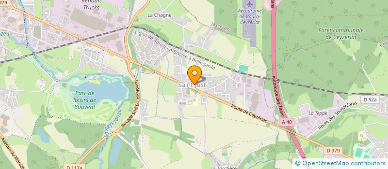 localisation de l'entreprise BETEC STRUCTURES à BOURG-EN-BRESSE