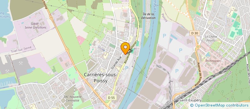 localisation de l'entreprise BETECAR  CARRIERES-SOUS-POISSY