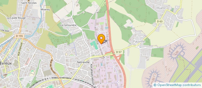localisation de l'entreprise BETECH BATIMENT à EVREUX