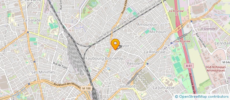 localisation de l'entreprise BETEILLE à TOULOUSE