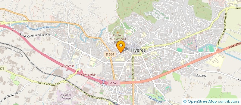 localisation de l'entreprise BETEILLE ORTHOPEDIE SA à HYERES