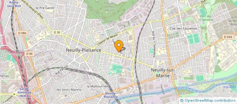 localisation de l'entreprise BETELEC  NEUILLY-PLAISANCE