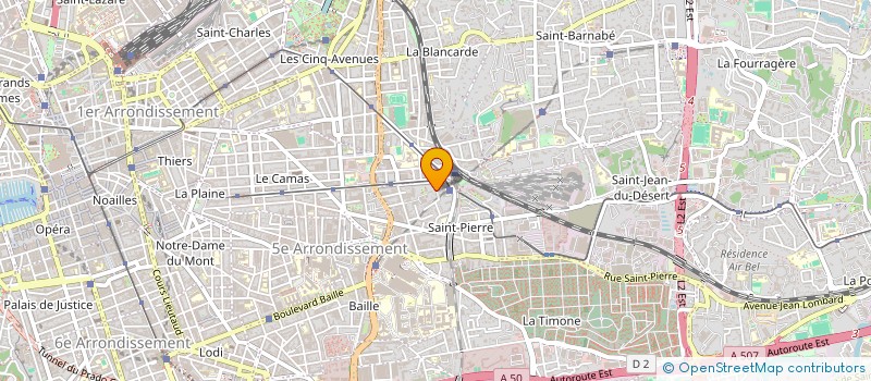 localisation de l'entreprise BETELGEUSE à MARSEILLE