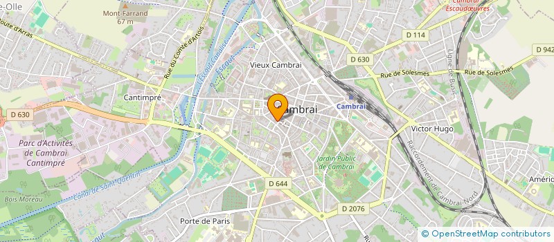 localisation de l'entreprise BETELGEUSE à CAMBRAI