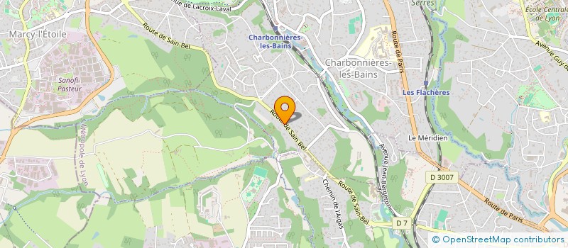 localisation de l'entreprise BETELGEUSE CONSEIL  CHARBONNIERES-LES-BAINS