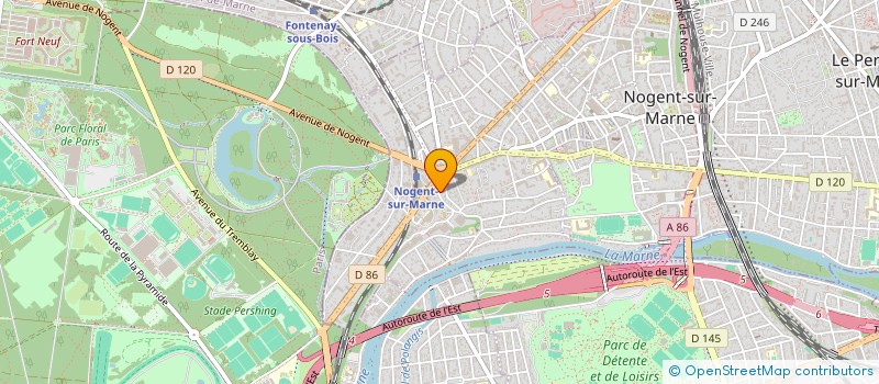 localisation de l'entreprise BETH HABAD DE NOGENT à NOGENT-SUR-MARNE