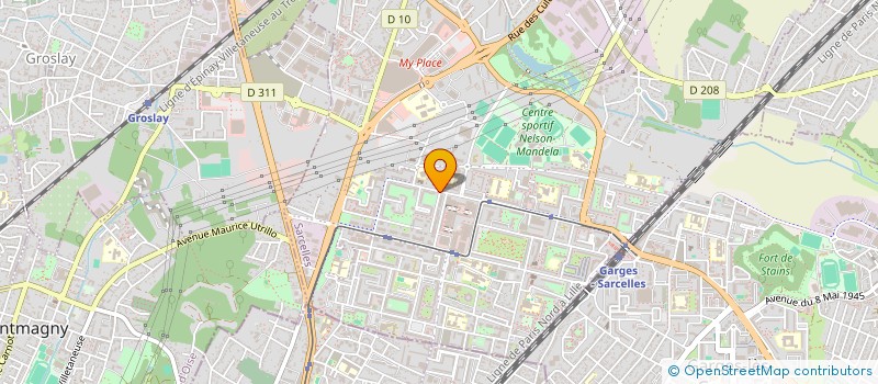 localisation de l'entreprise BETH HABAD GOUSSAINVILLE à SARCELLES