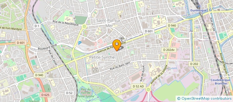 localisation de l'entreprise BETHANIE à DUNKERQUE